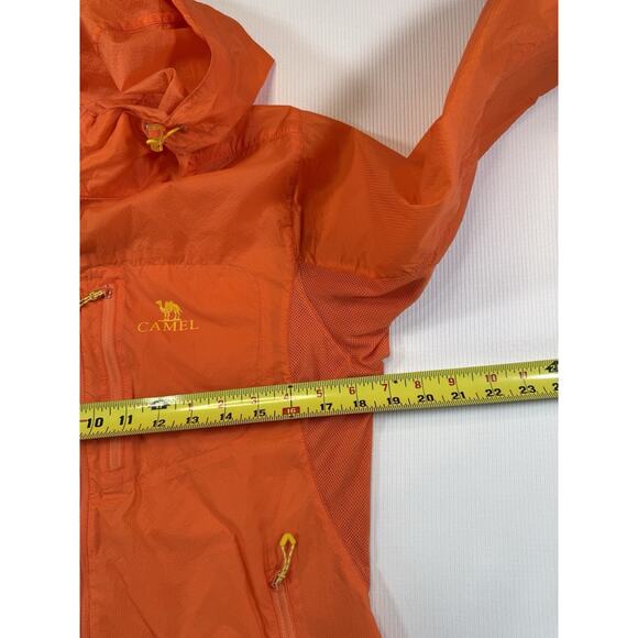 Camel Outdoor Women’s Packable Hooded Windbreaker Jacket Orange M - Picture 5 of 8